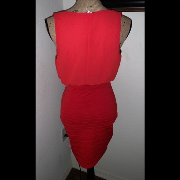 Red Mini Dress - Picture 3 of 3